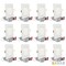 Nuwatt 4" Square Ceiling Light Ultra Thin LED Recessed Lighting 5CCT 2700K/3000K/3500K/4000K/5000K 6 PK NW-P-SQDL-4-9W-5CT-WH-12P - alternate 1
